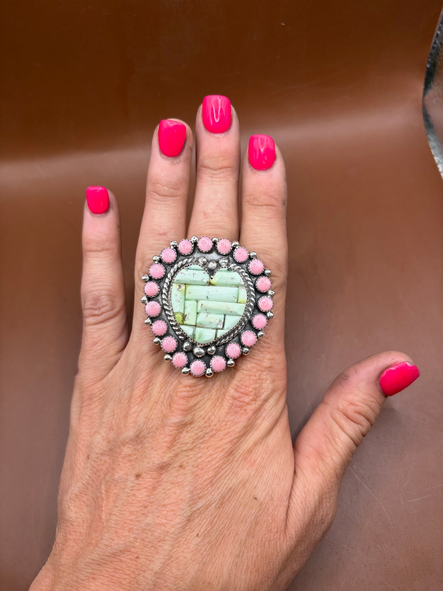 Palamino Cobble Stone and Pink Conch