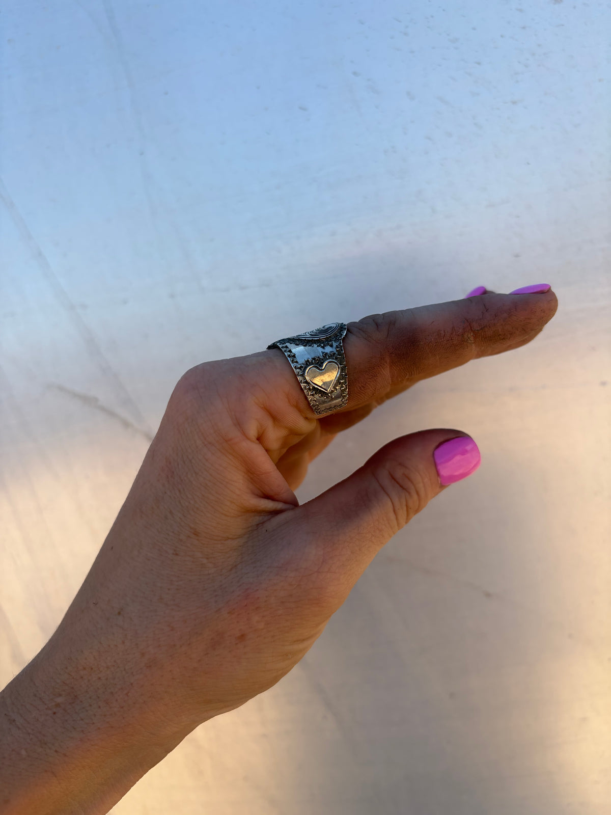 Engraved Heart heart Ring