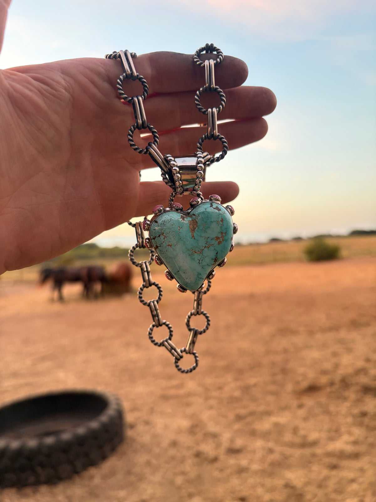 Lone Mountain and Pink Conch Heart