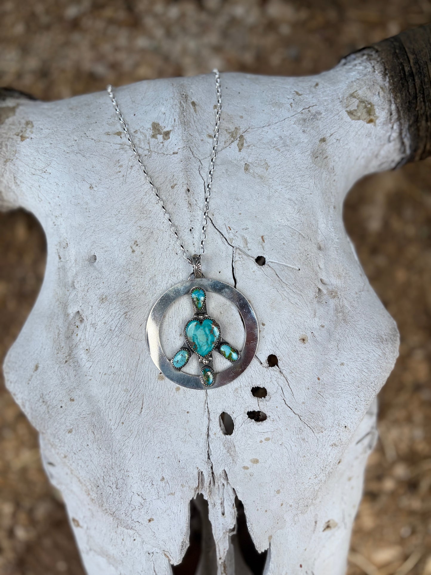 Heart Peace Sign Pendant