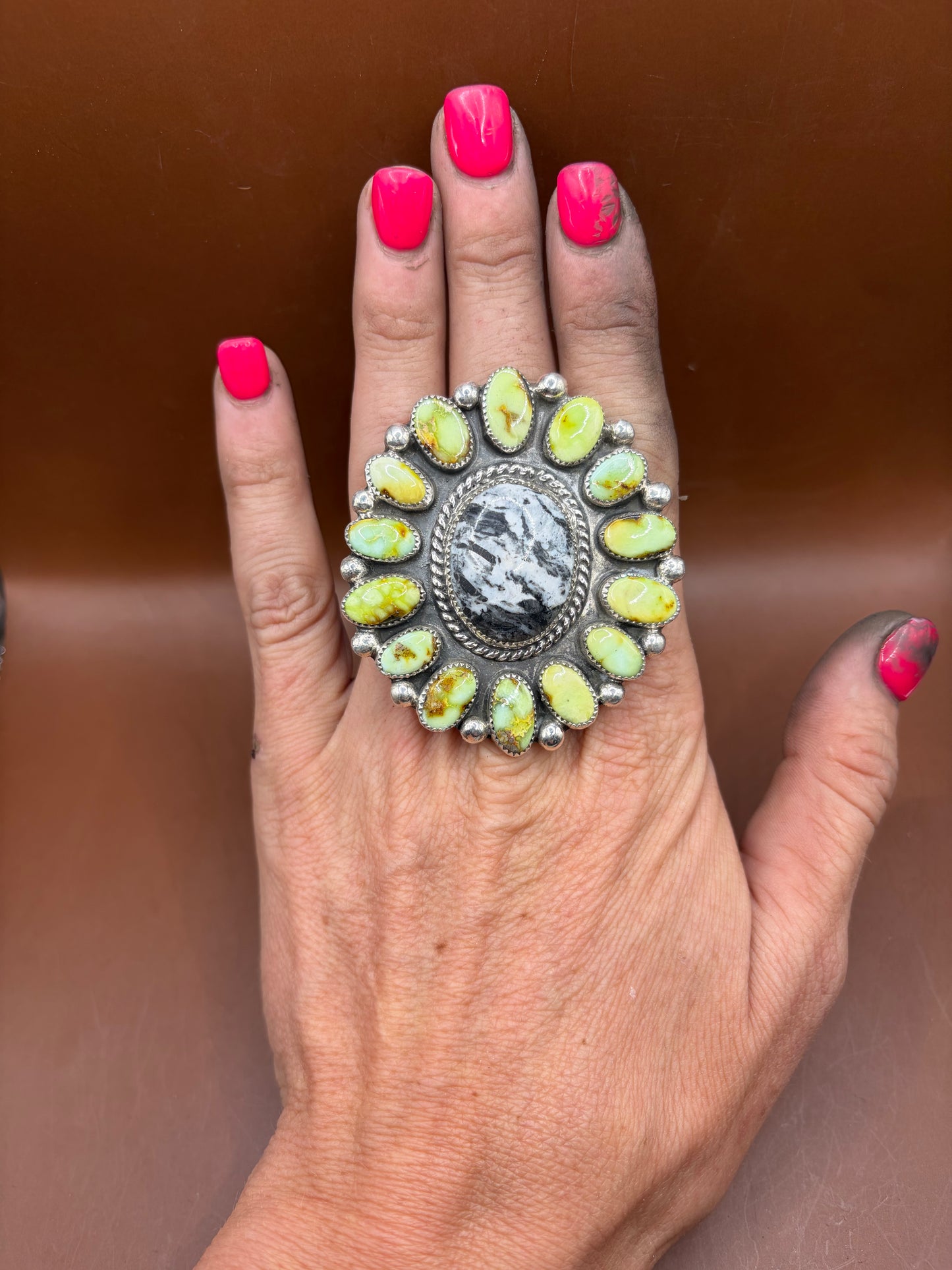 White Buffalo and Palamino Ring
