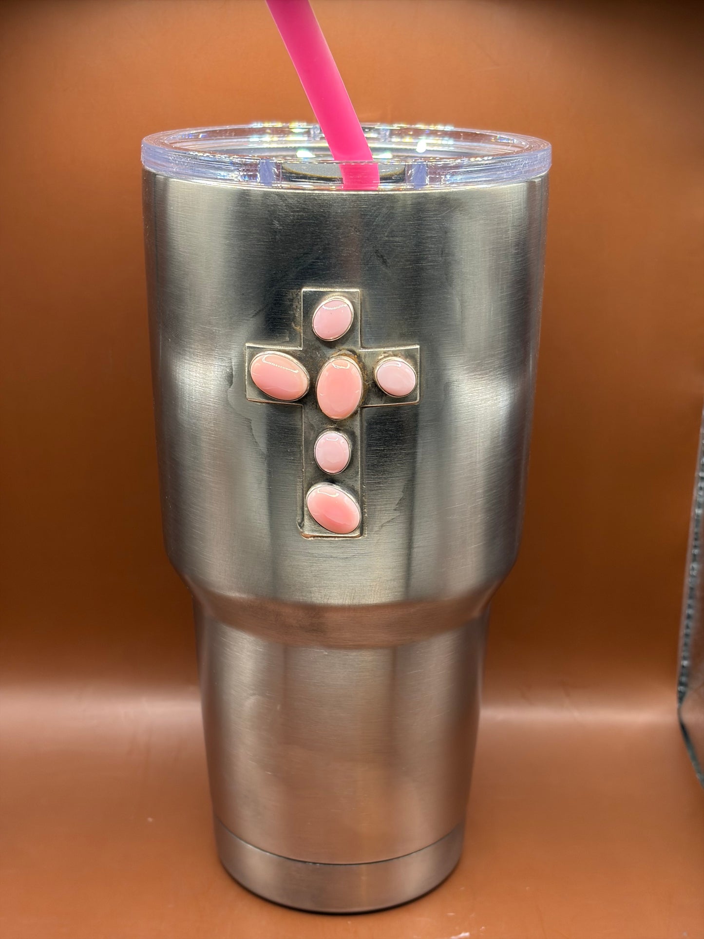 Pink Conch Cross