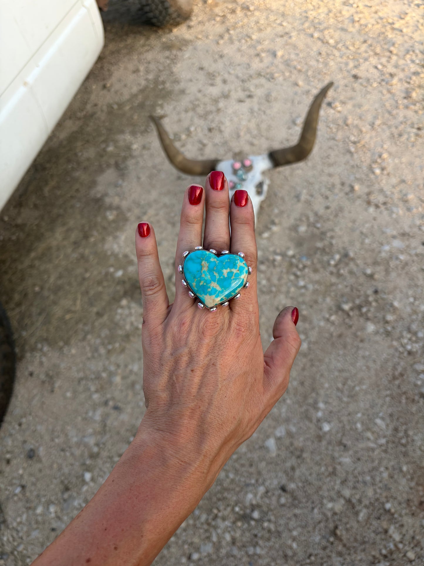 Sierra Belle Pink Conch Adjustable Ring