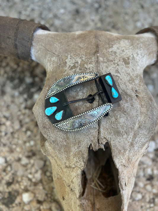 Unique Turquoise Cowgirl Buckle