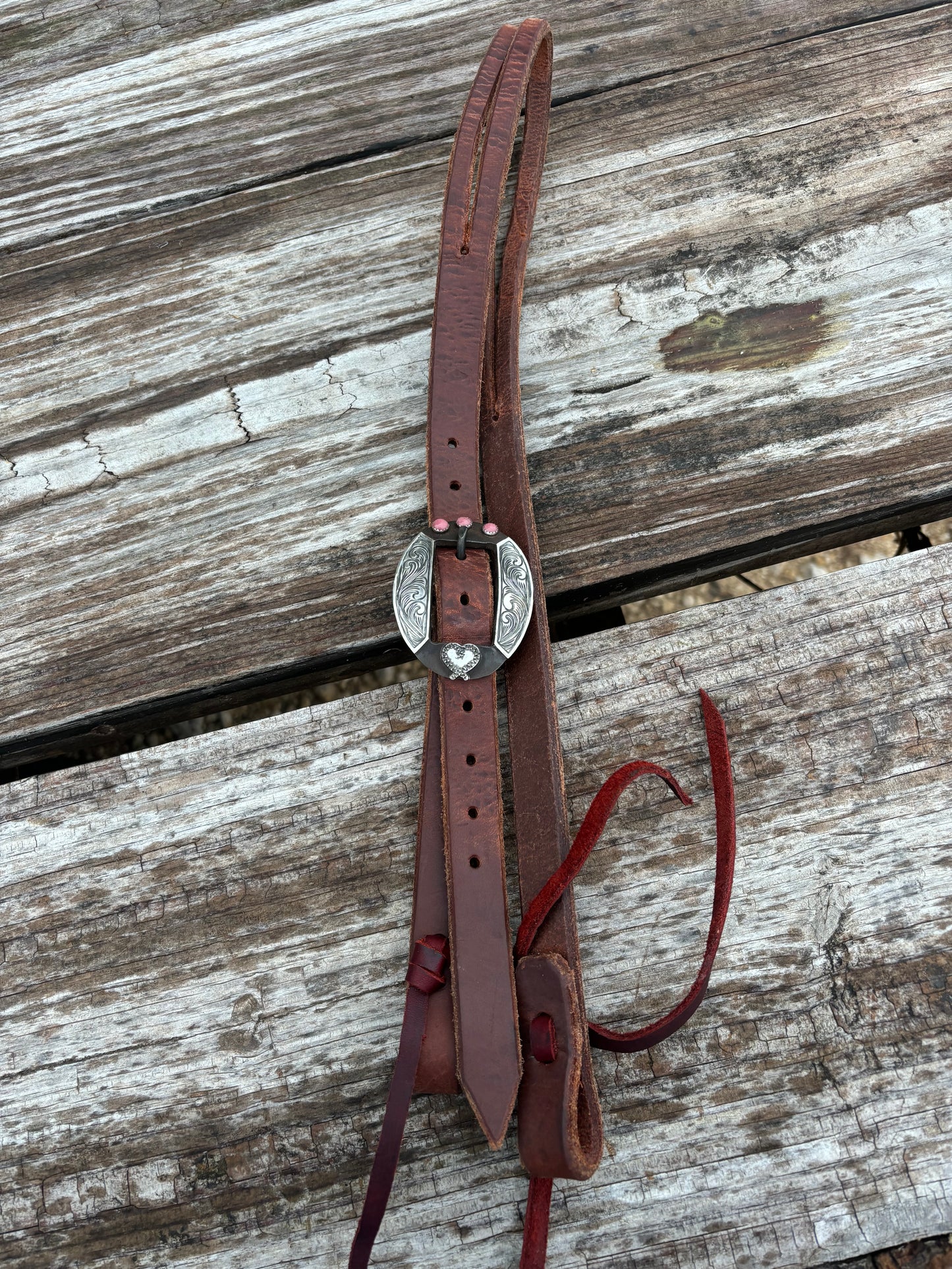 Pink Heart Headstall Buckle