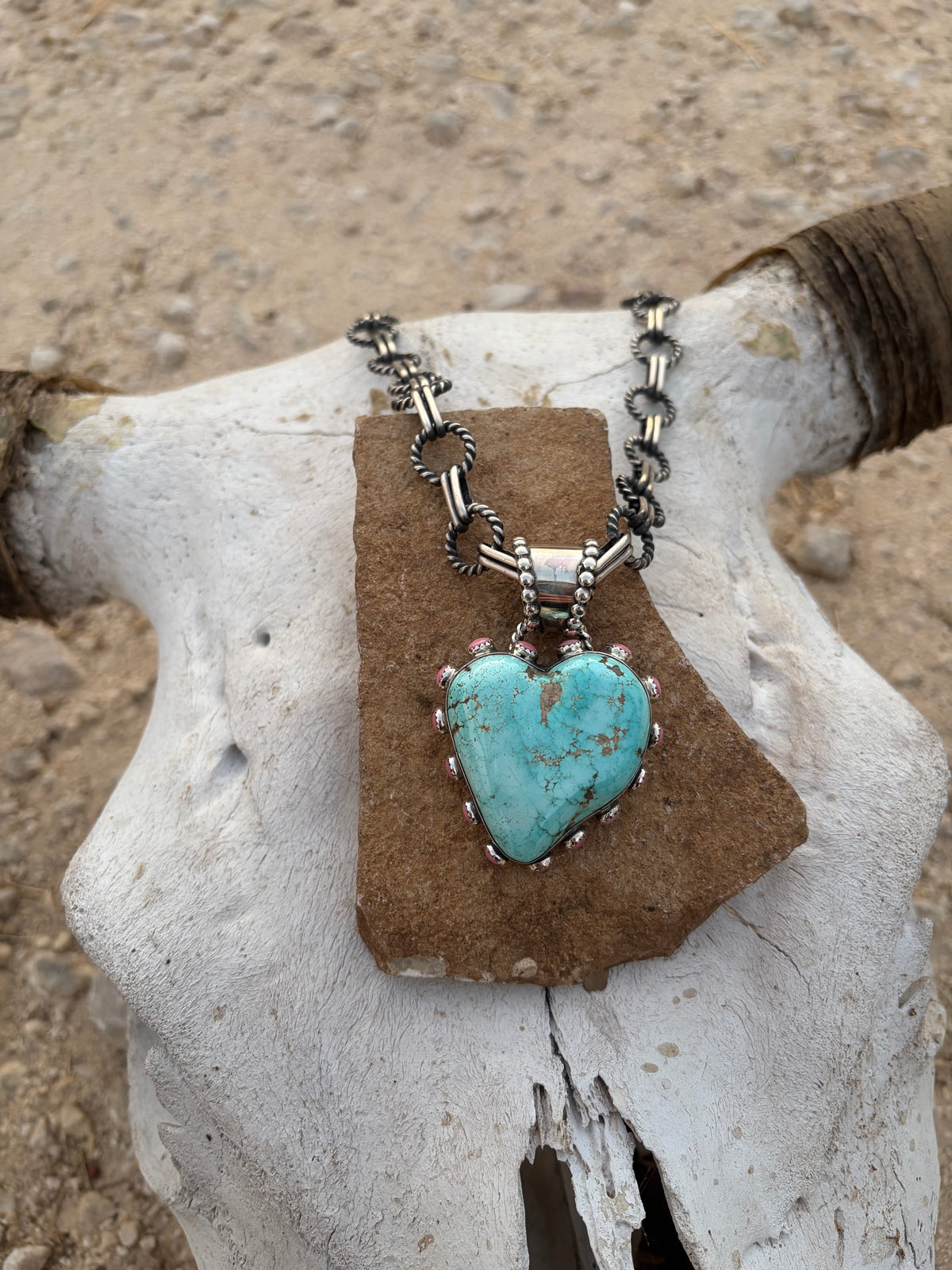 Lone Mountain and Pink Conch Heart