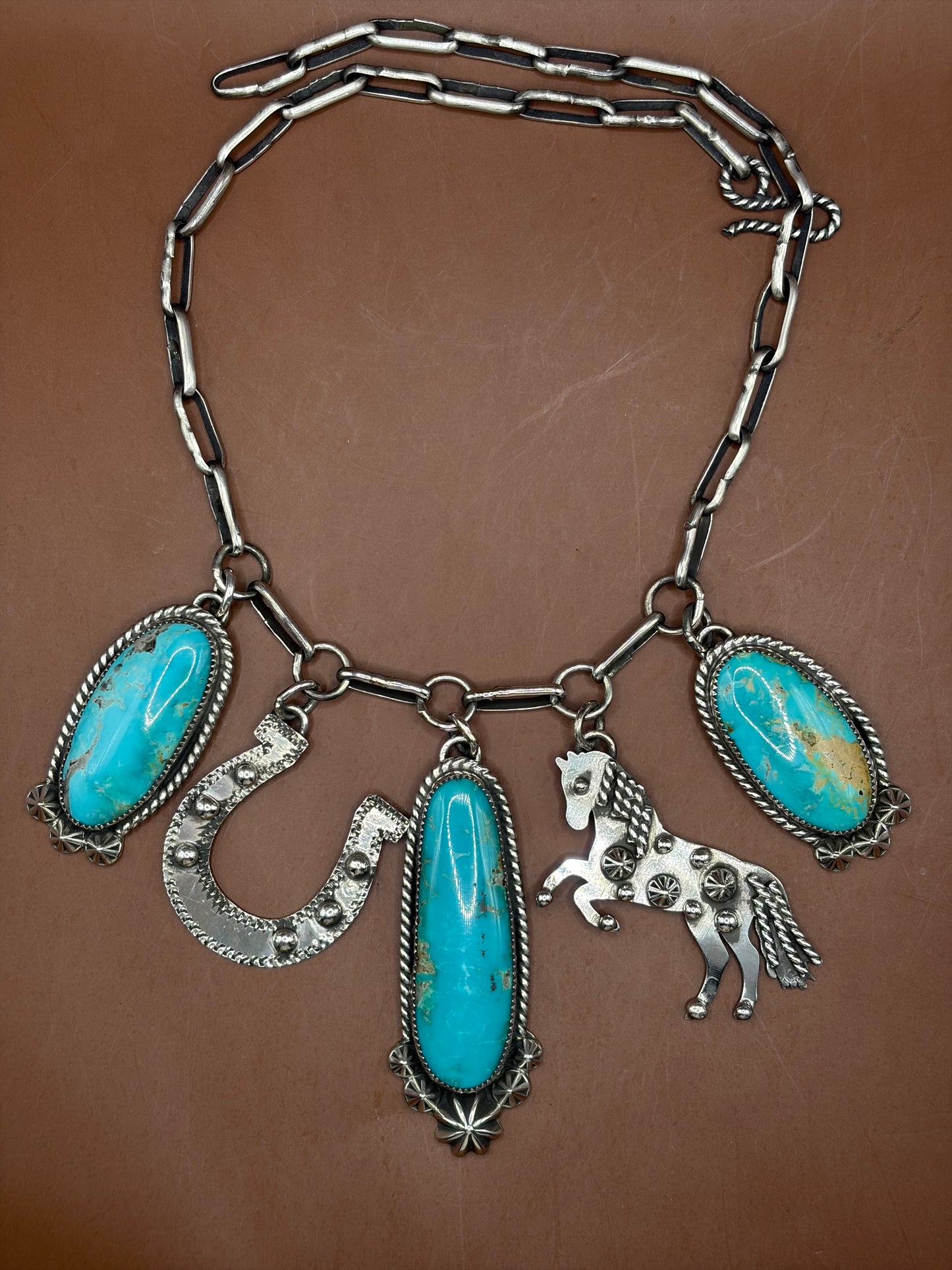 Fox Turquoise Charm Necklace