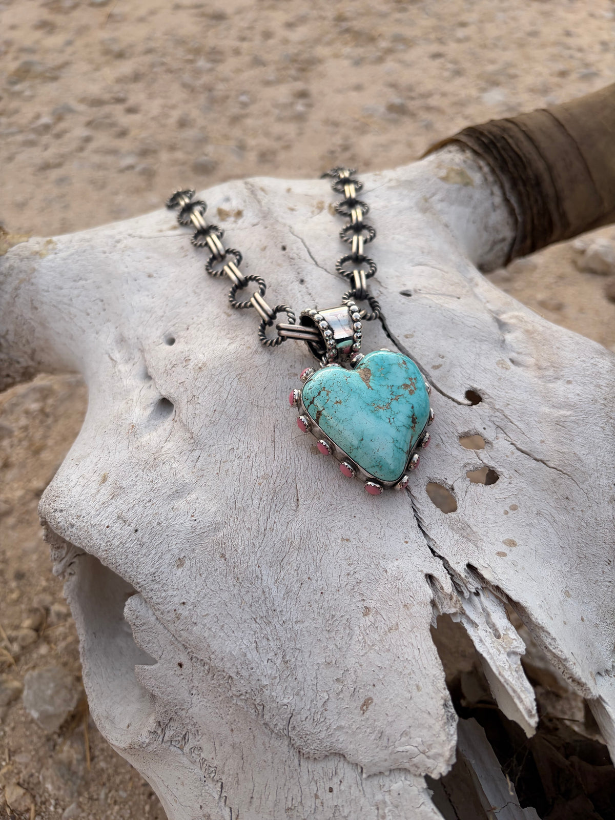 Lone Mountain and Pink Conch Heart