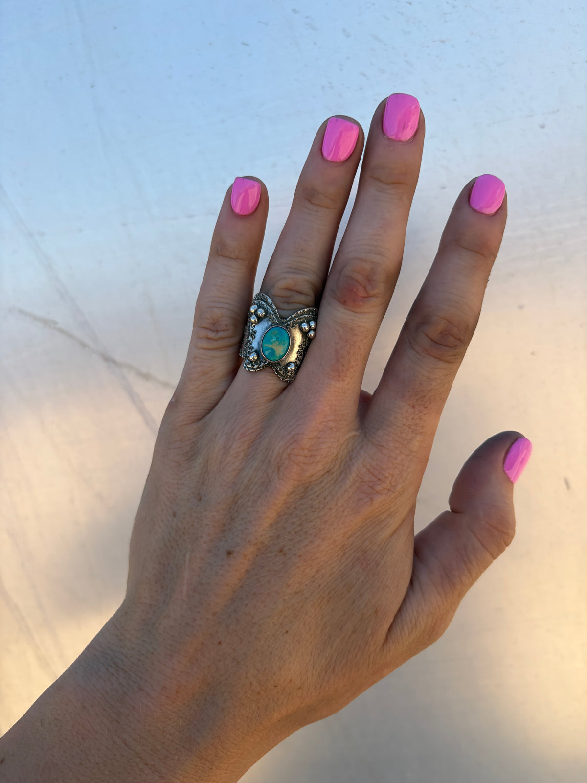 Turquoise Butterfly Ring