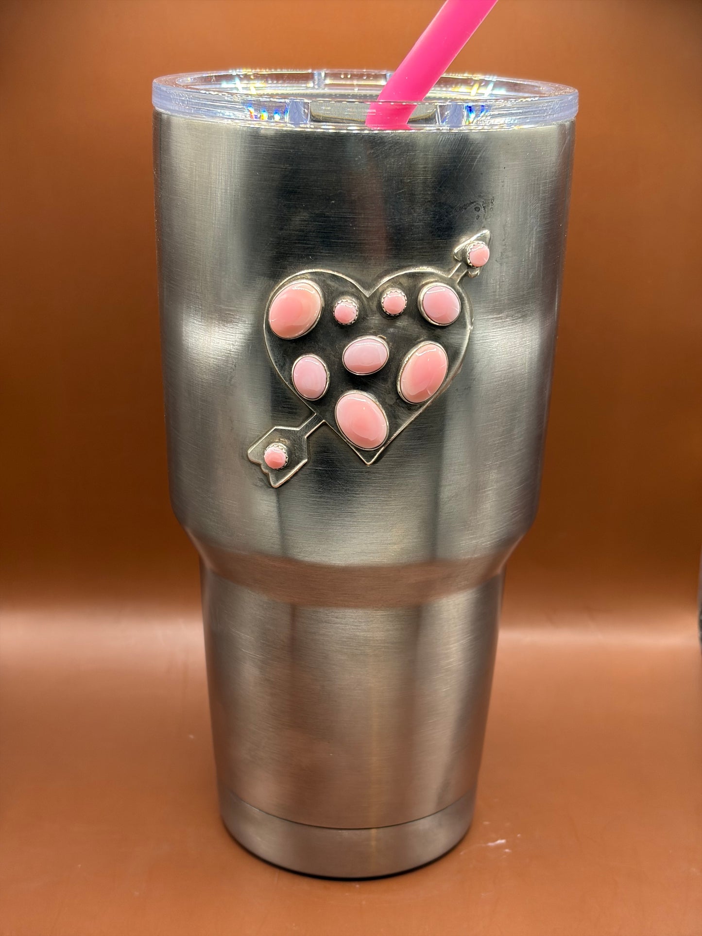 Pink Conch Arrow Heart