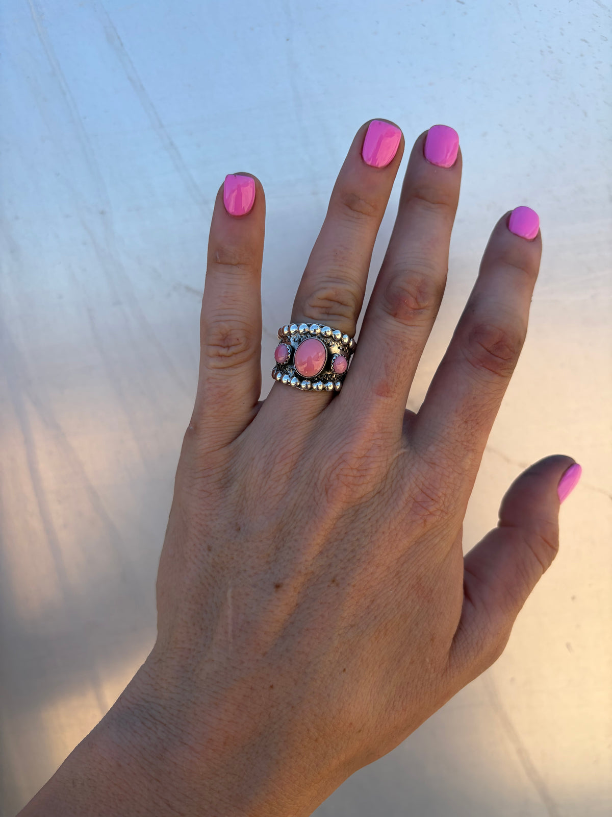 Pink Conch Ring