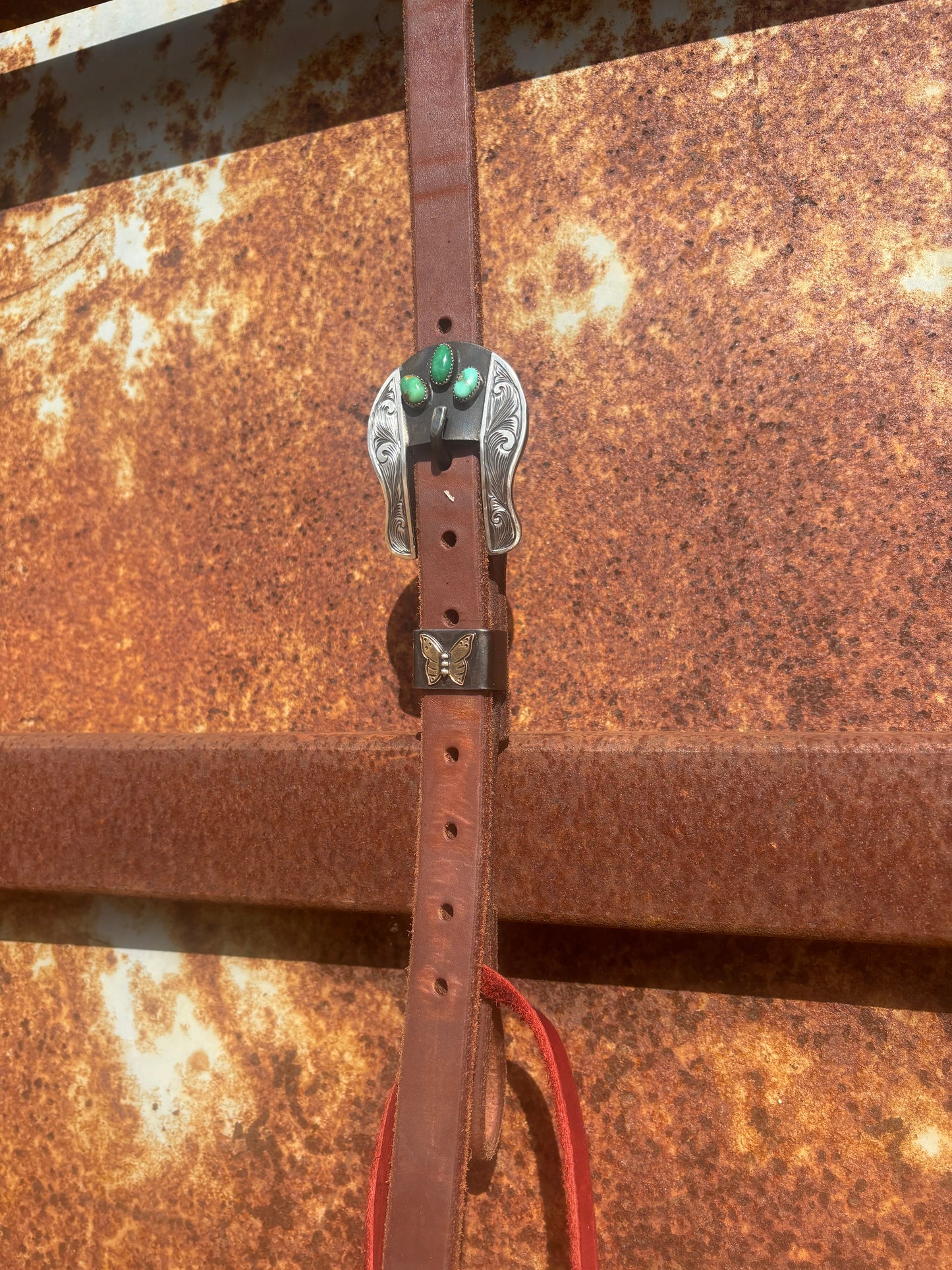 Sonoran Gold Butterfly Headstall Buckle