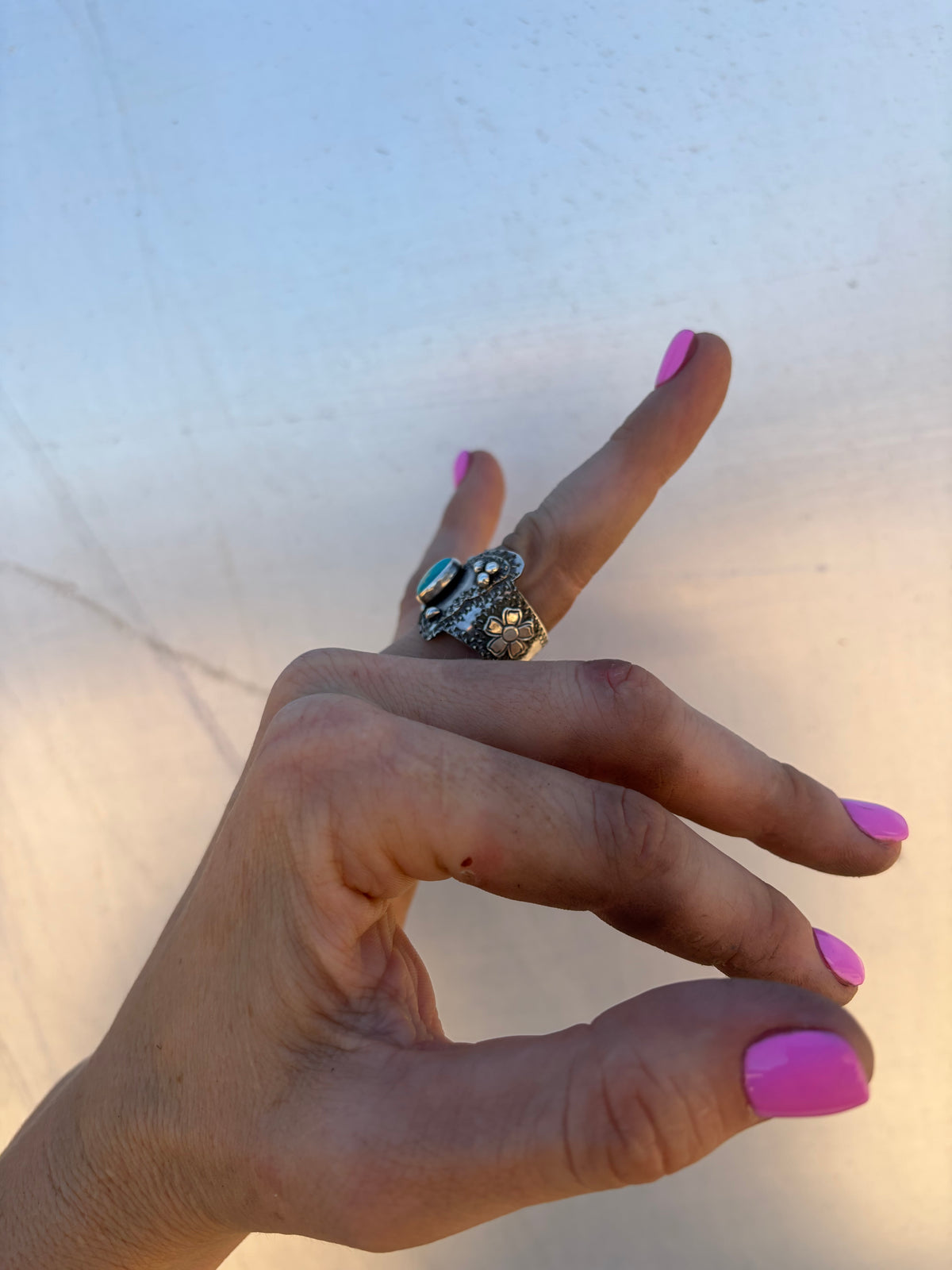 Turquoise Butterfly Ring