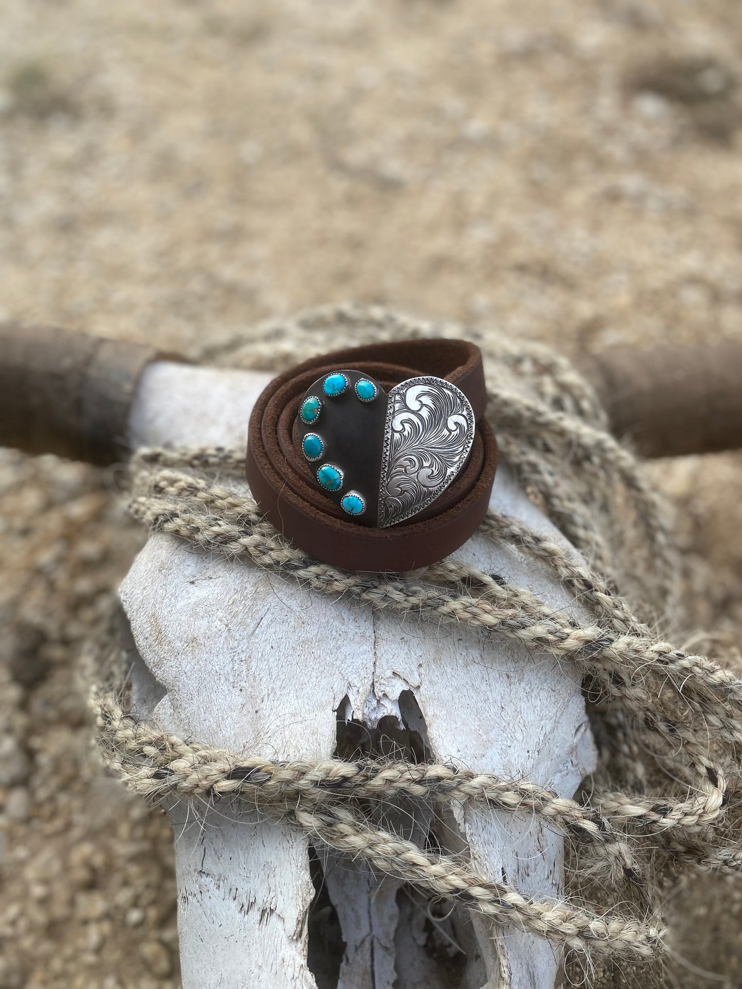 Turquoise Heart Buckle