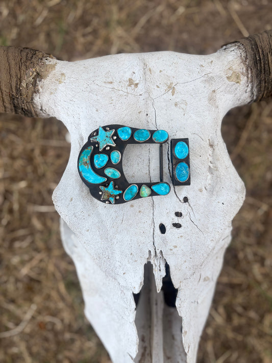 Love you to the Moon Belt Buckle