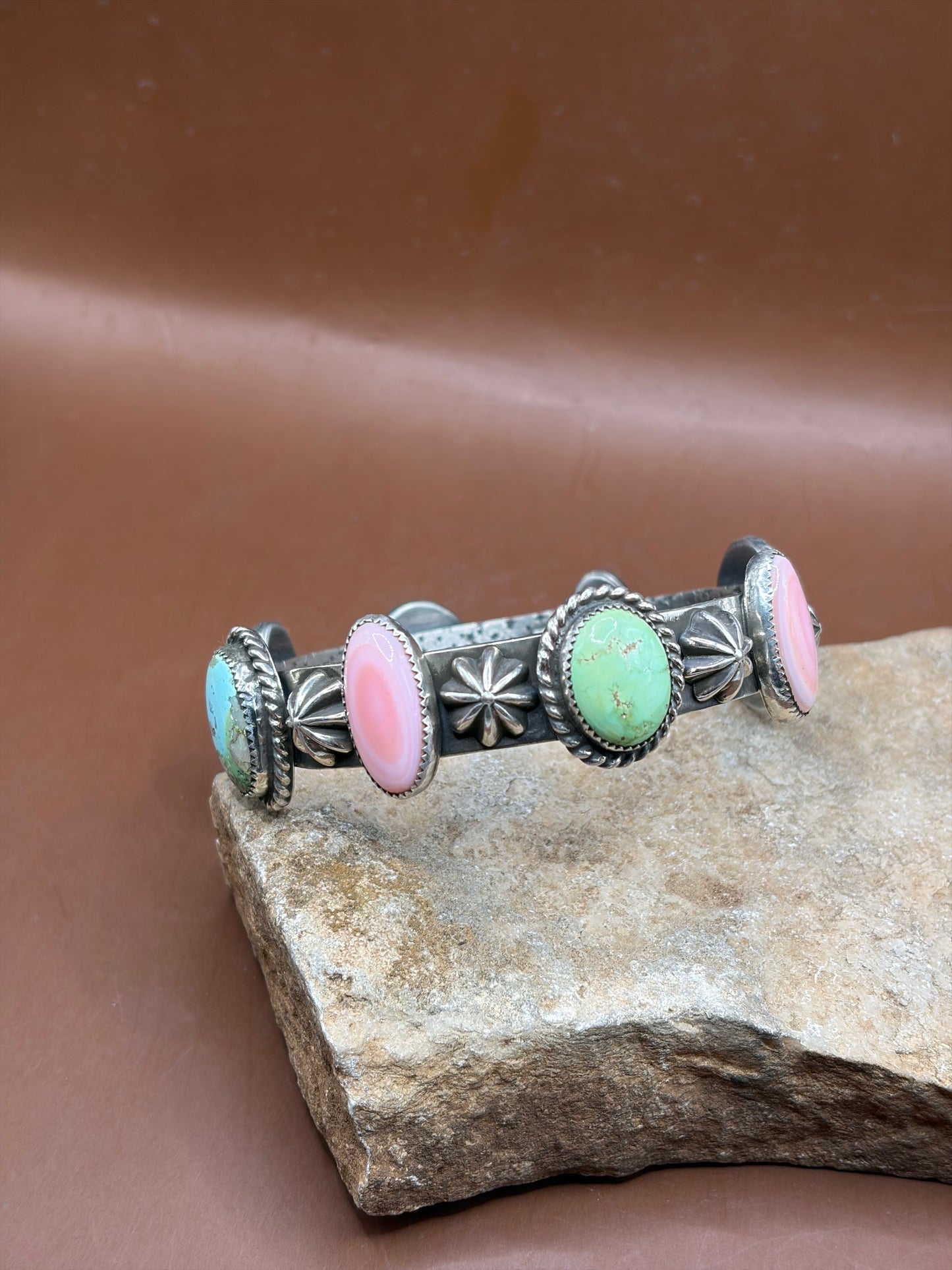 Sonoran Gold and Pink Conch Bangle