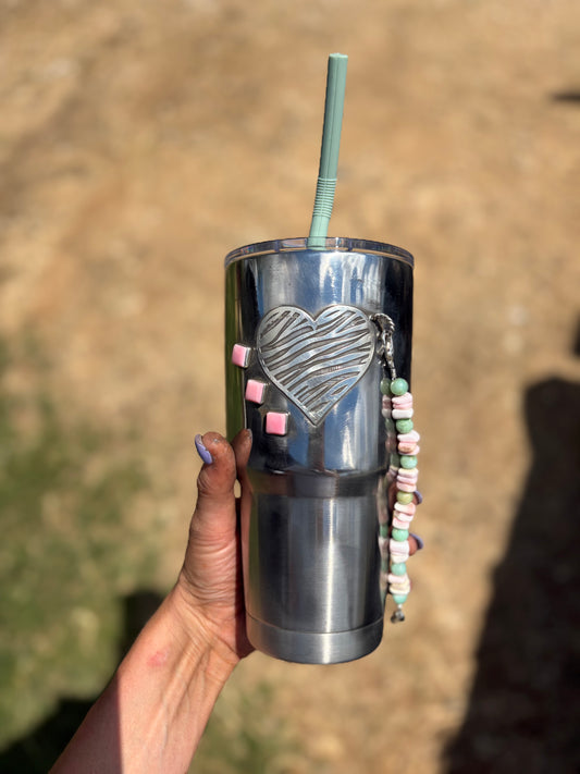 Zebra Heart Chain Cup