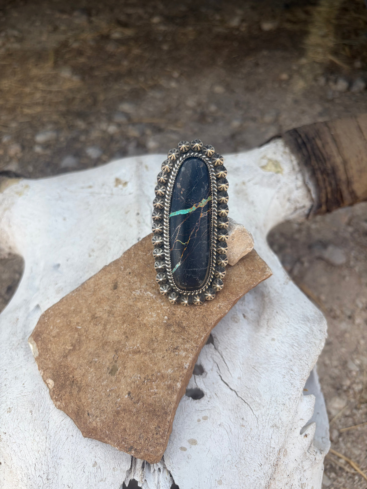 Black Jack Adjustable Ring