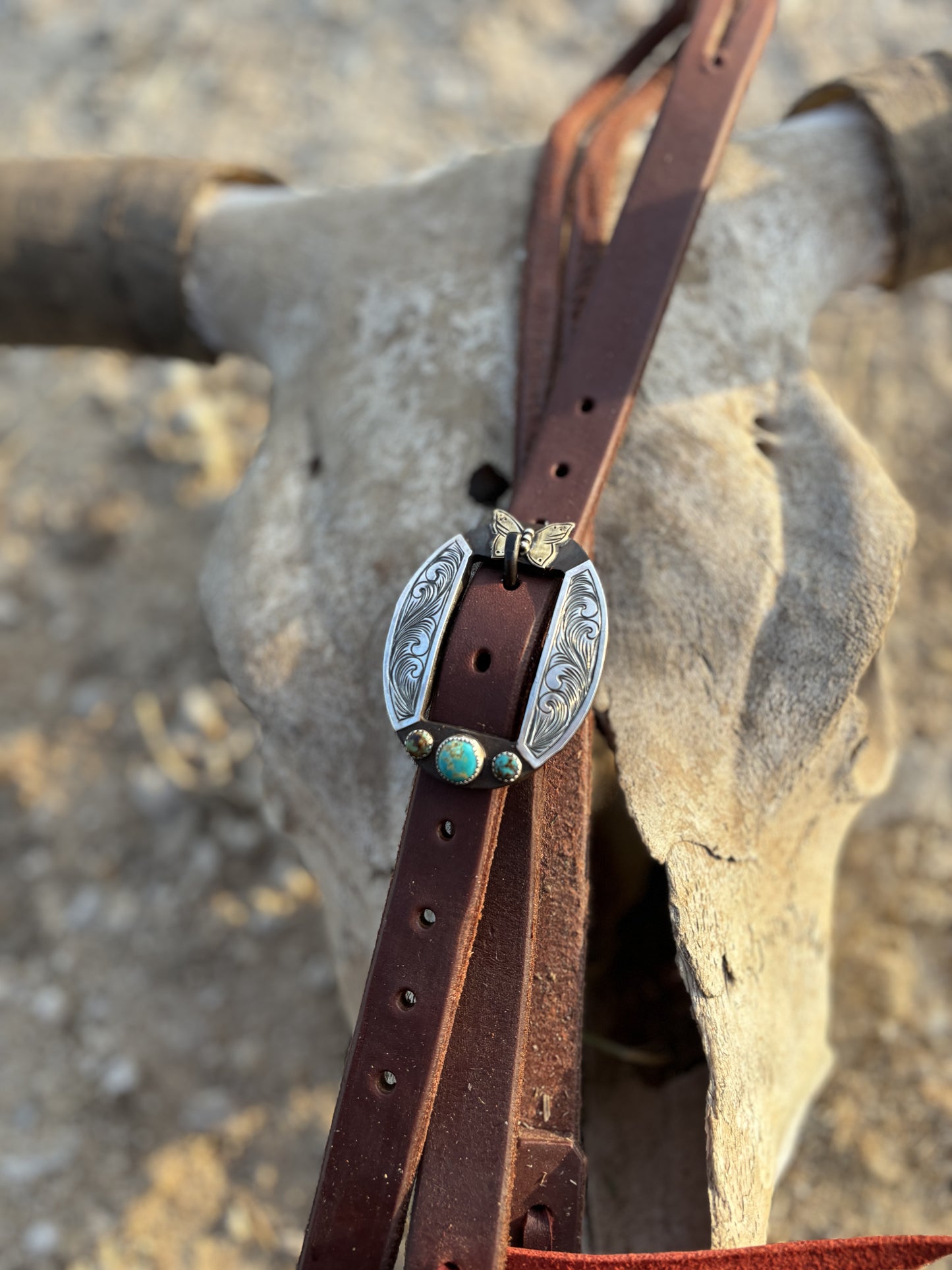 Butterfly cowgirl buckle