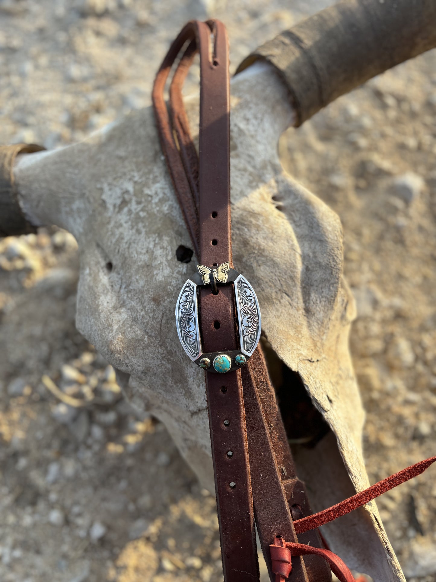 Butterfly cowgirl buckle