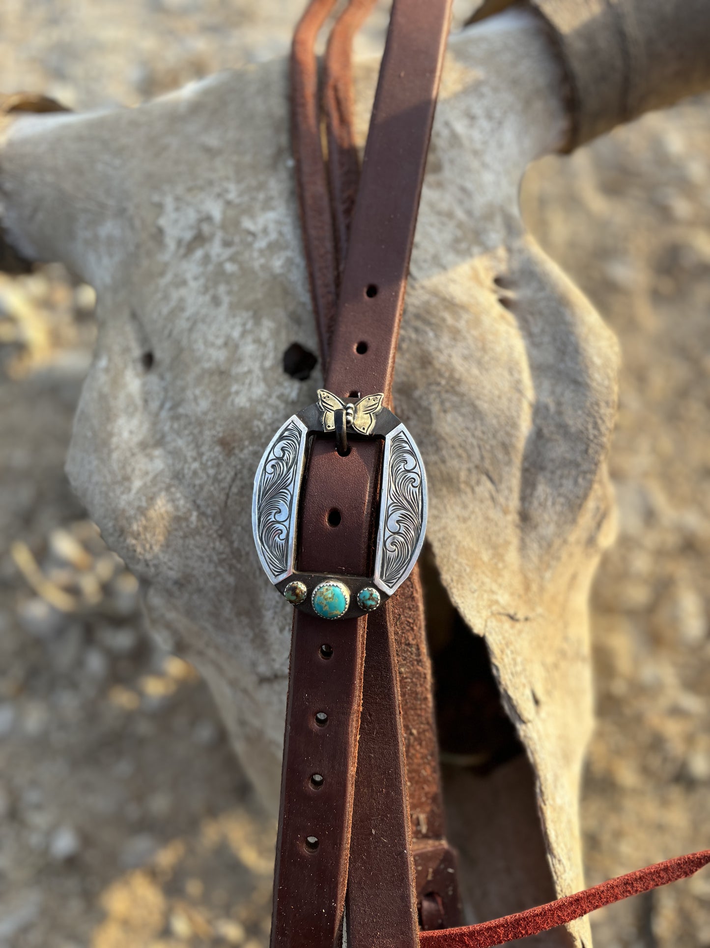 Butterfly cowgirl buckle