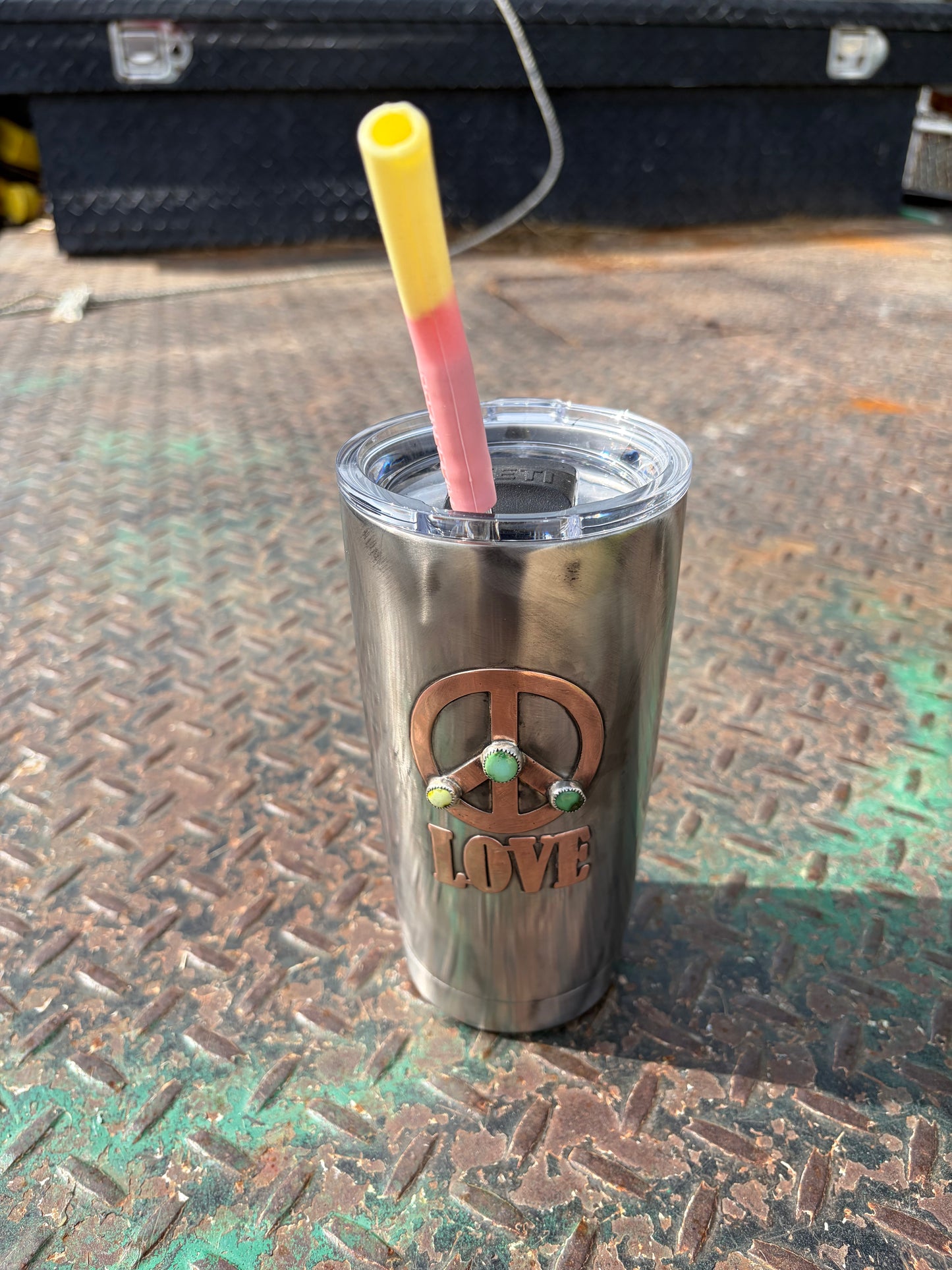 Peace and Love Copper Cup