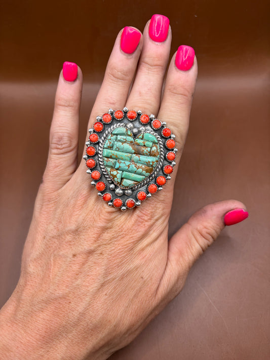 Royston Cobblestone and Red Spiny Ring