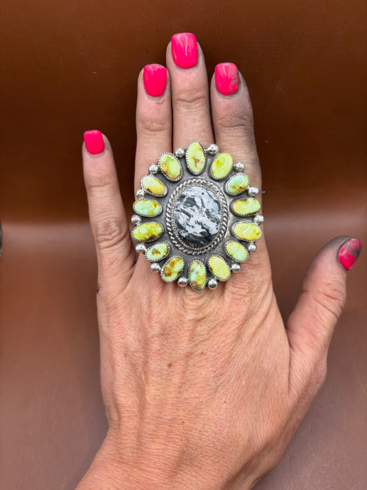 White Buffalo and Palamino Ring