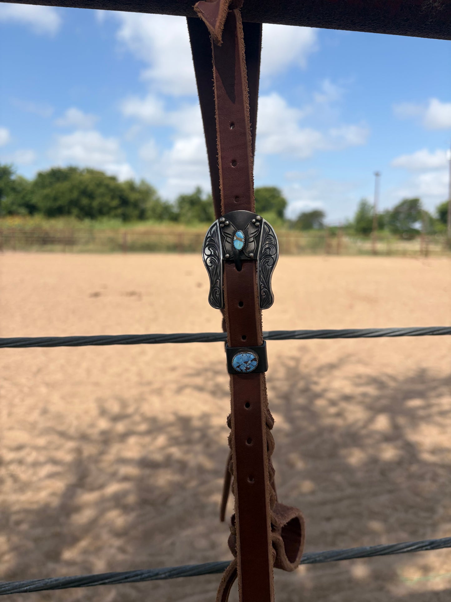 Golden Hill Butterfly Headstall Buckle