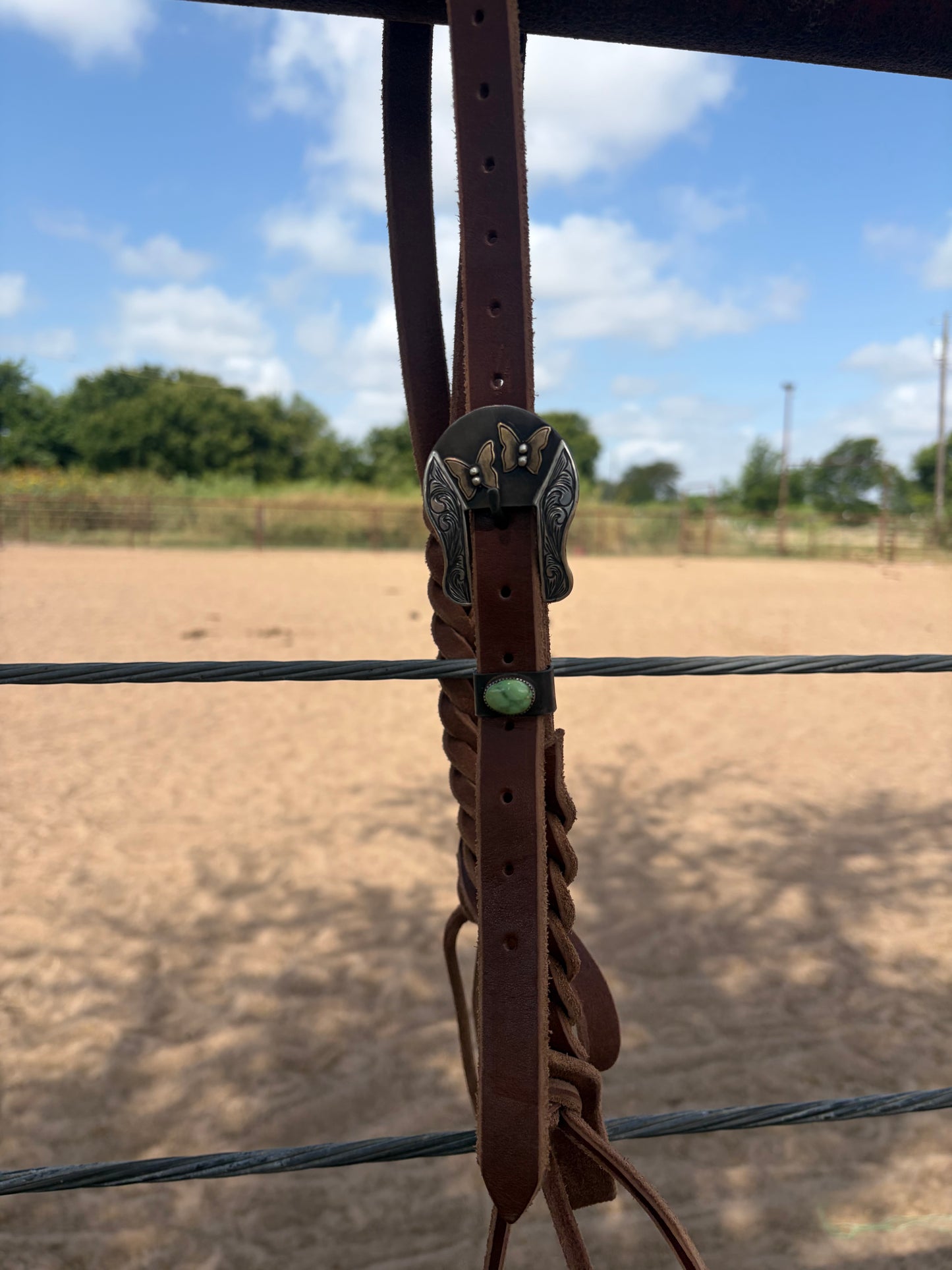 Sonoran Gold Butterfly Headstall Buckle