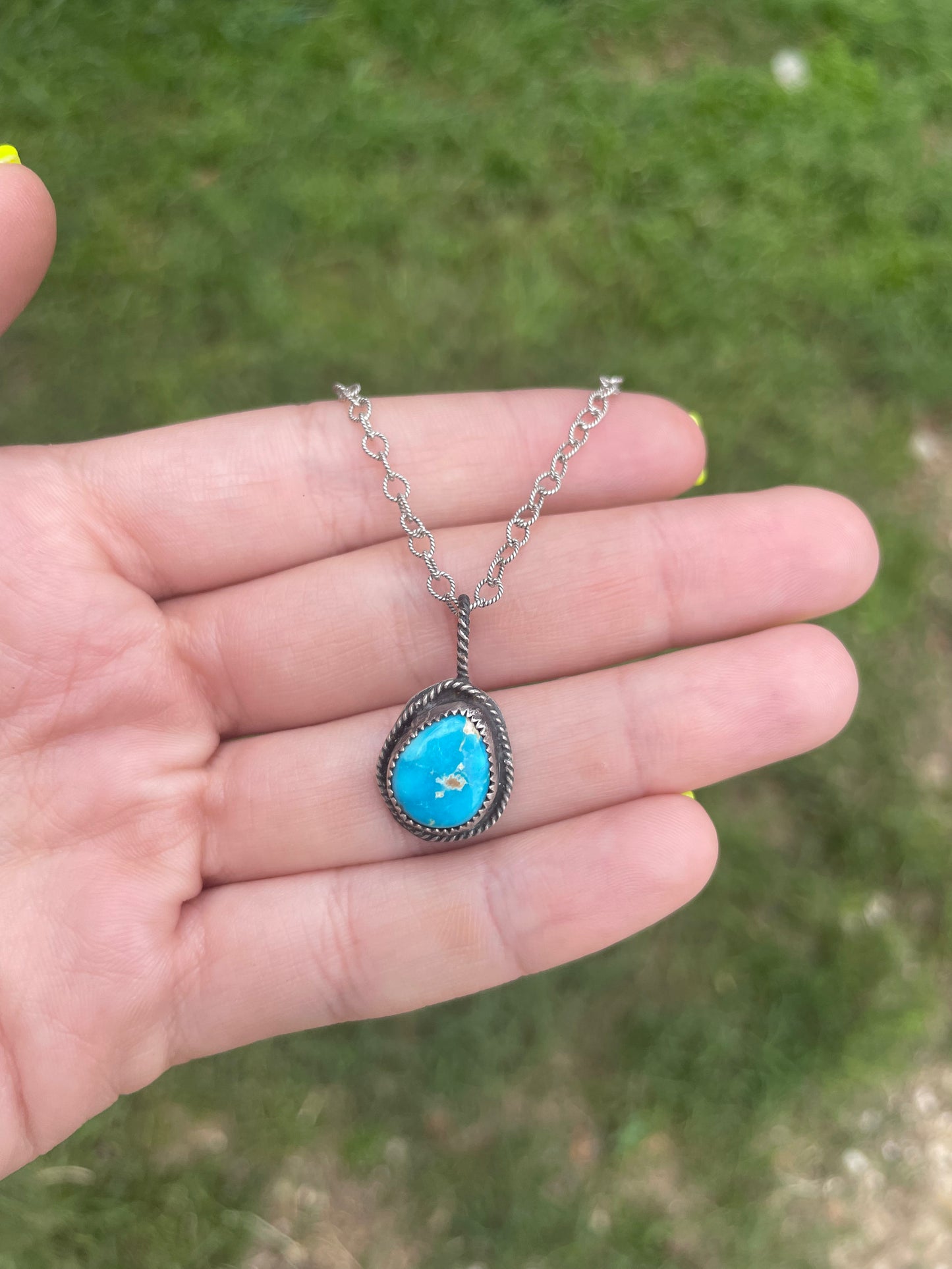 Turquoise Stone Necklace