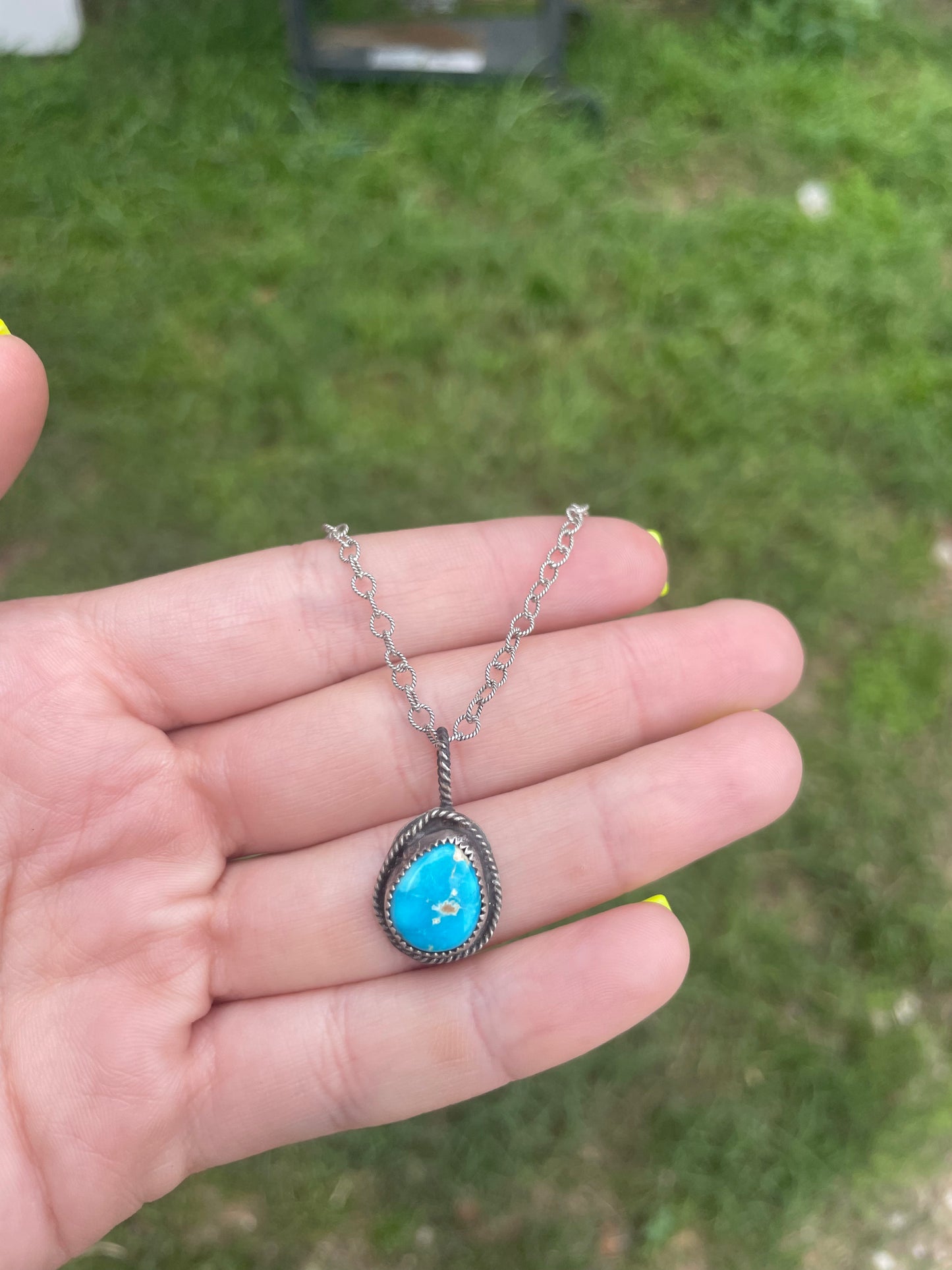 Turquoise Stone Necklace