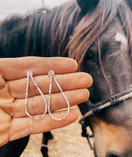 Sterling silver teardrops