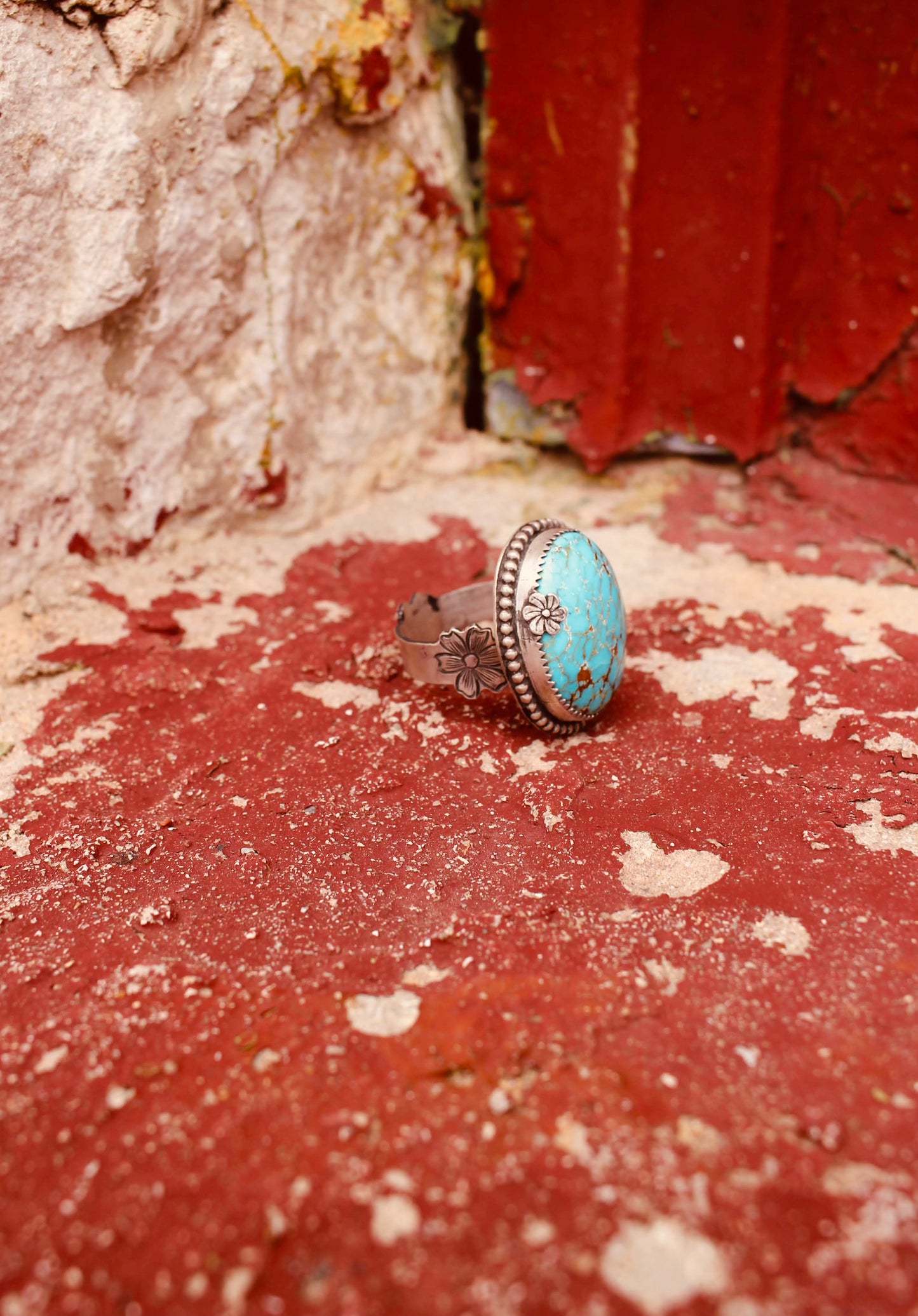 Engraved Floral Ring